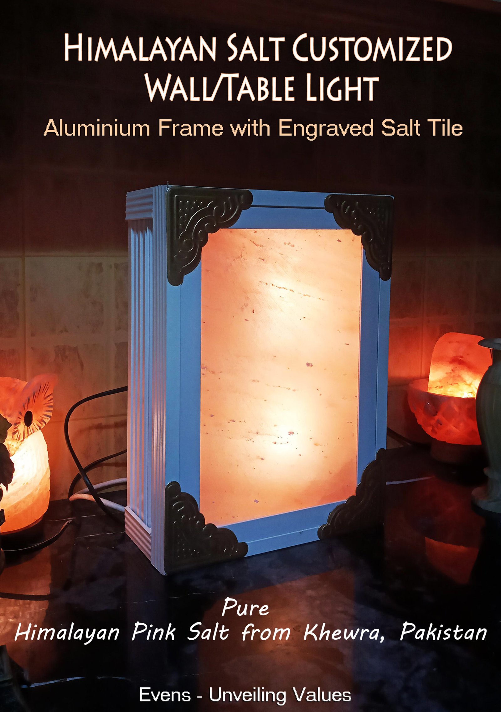 Unique Himalayan Pink Salt Wall & Table Light - Image 8